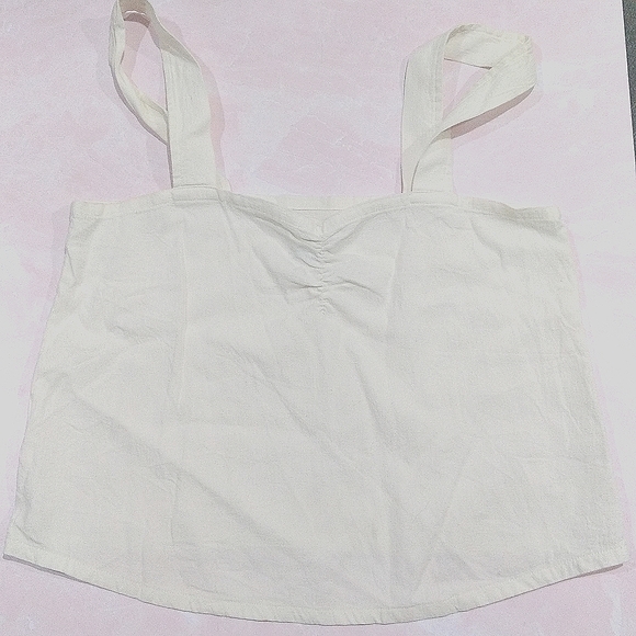 Sugar Candy Mountain Cream Tank Top sz M - Picture 1 of 4